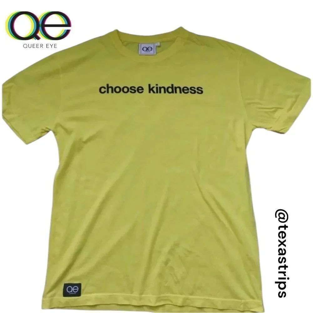 Queer Eye Choose Kindness Yellow Men's Tee T-Shirt Shirt S Small